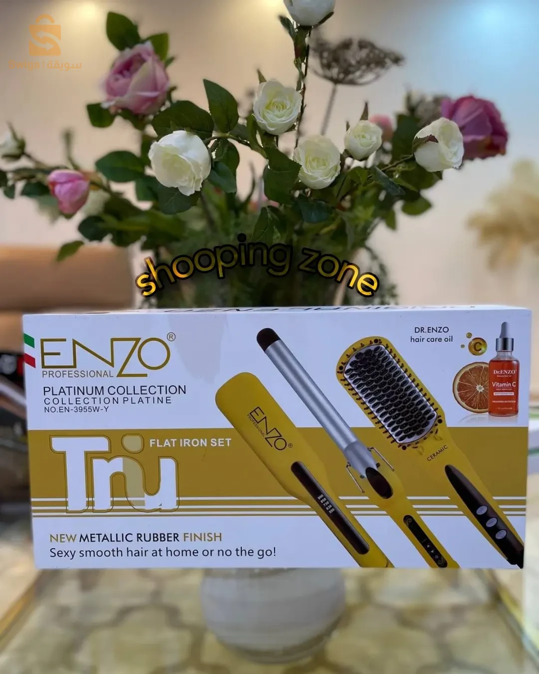 pack enzo brosse lisseur boucleur