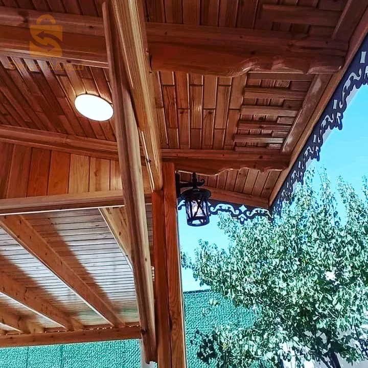 ديكورات خشبية للاسقفالمنزلية