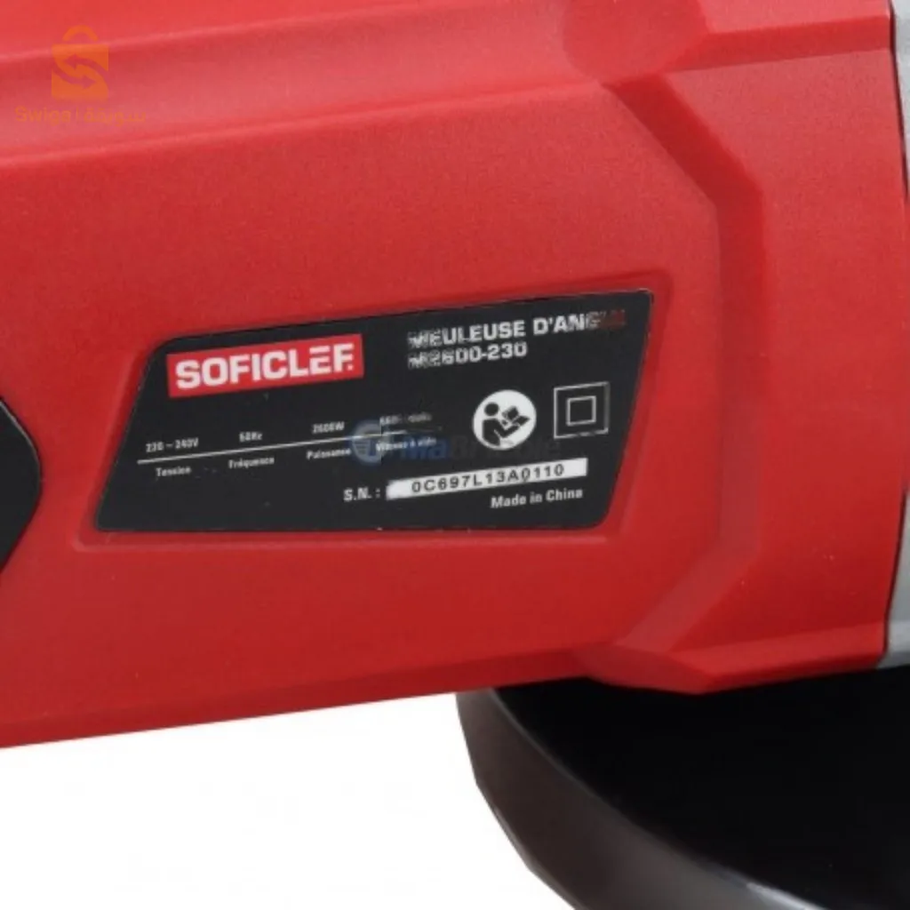 meuleuse d'angle 2600W 230mm soficlef