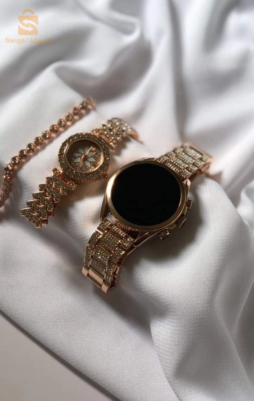 ساعة نسائية ذكية من هاينو الاصلية مع هدية ساعة و اكسيسوار بسعر مثالي