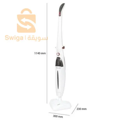 Profi Care Nettoyeur A Vapeur 2en1 1500watts PC-DR 3093 Anthracite/Blanc-noir