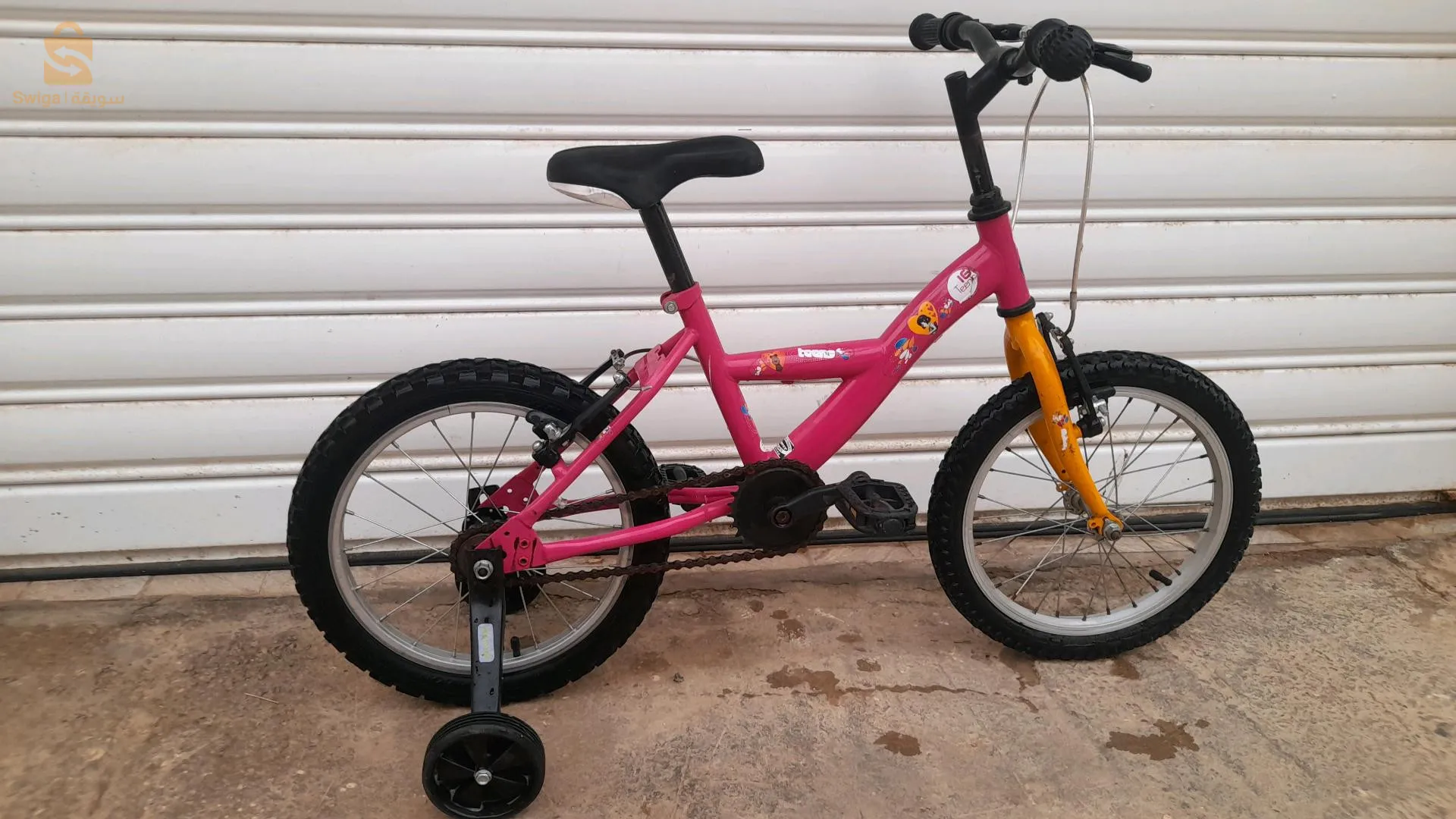 vélo 🚵‍♂️ français 🇨🇵 taille 16 pouce la Marque btwin 🔥 avec stabilisateurs âge[  5-10]  Ans prix 11000 da tlf 0657 44 24 66