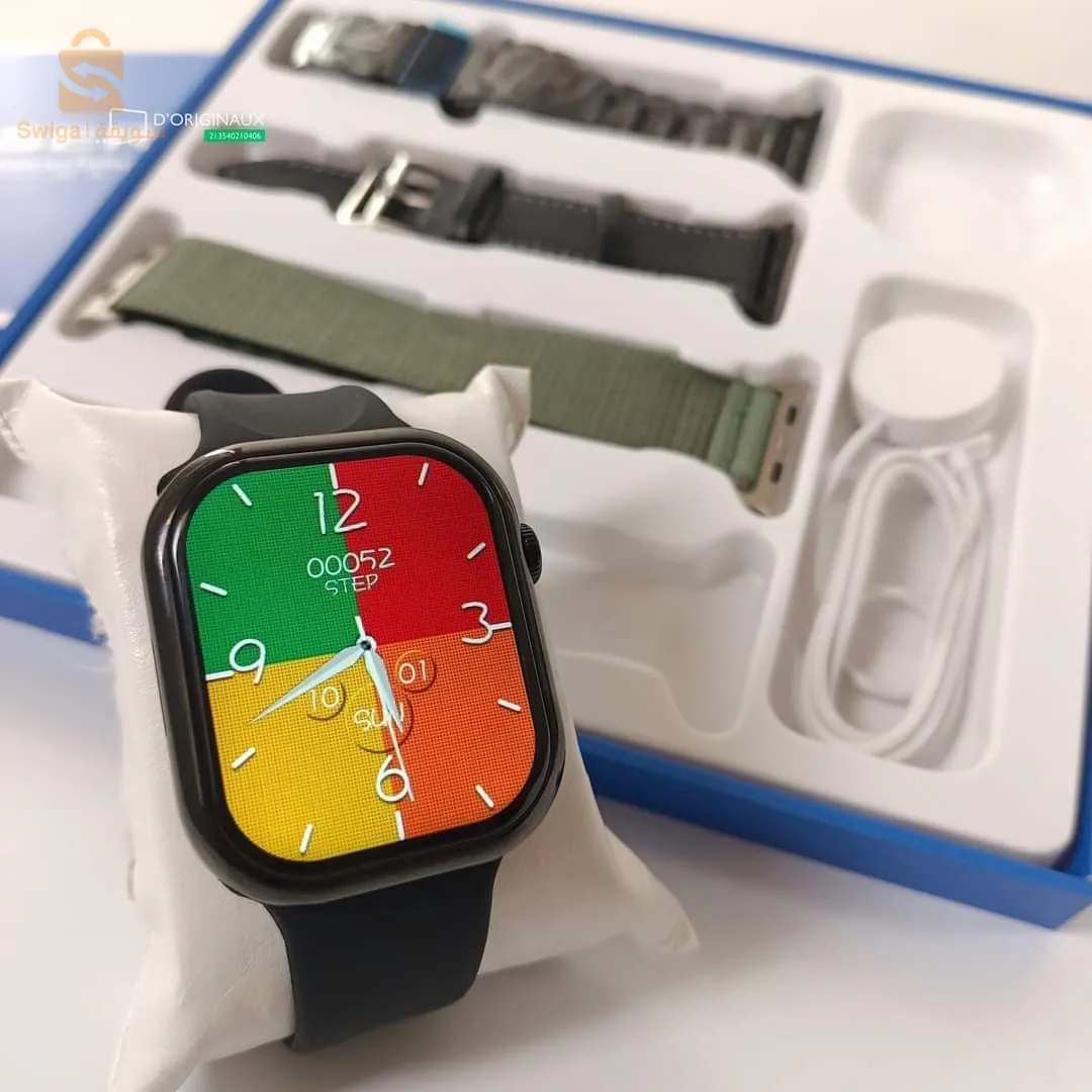 ساعة ذكية هاينو تيكو t87max مع 4 براسليات