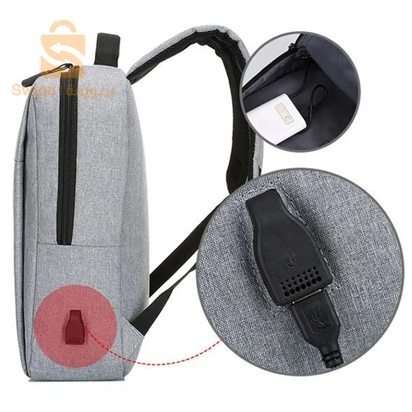 الحقيبة الذكية مع ميزة شحن الهاتف-Sac À Dos Cartable Multifonction Usb