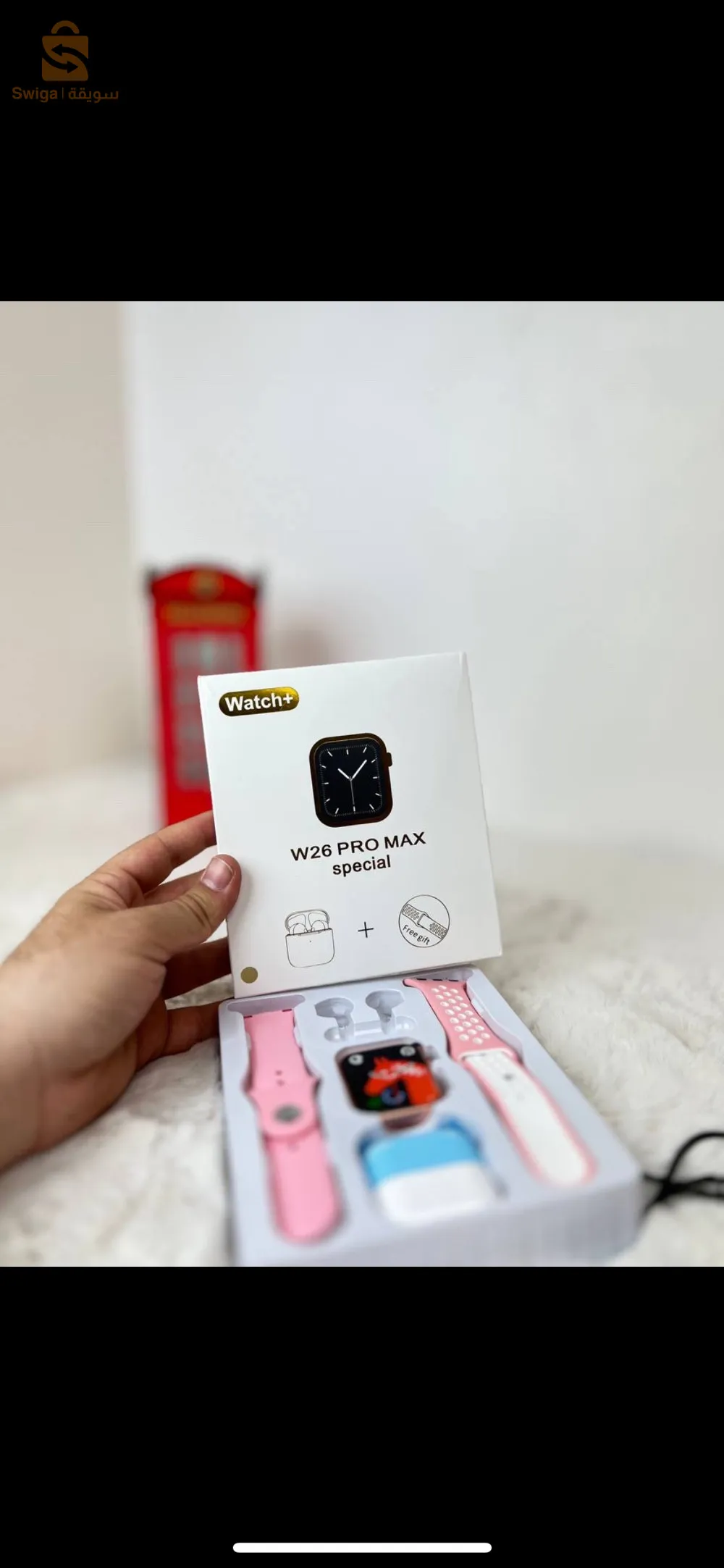 ساعة + سماعة بلوتوث