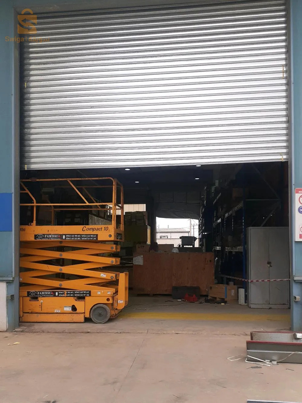 Rideau metallique electrique