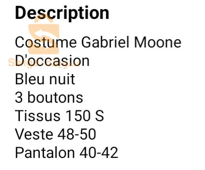 Costume 2 pieces