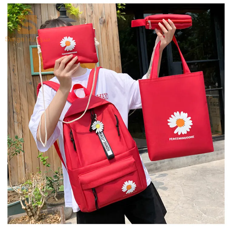 طقم حقائب مدرسية أنيق 4قطع بسعر خيالي