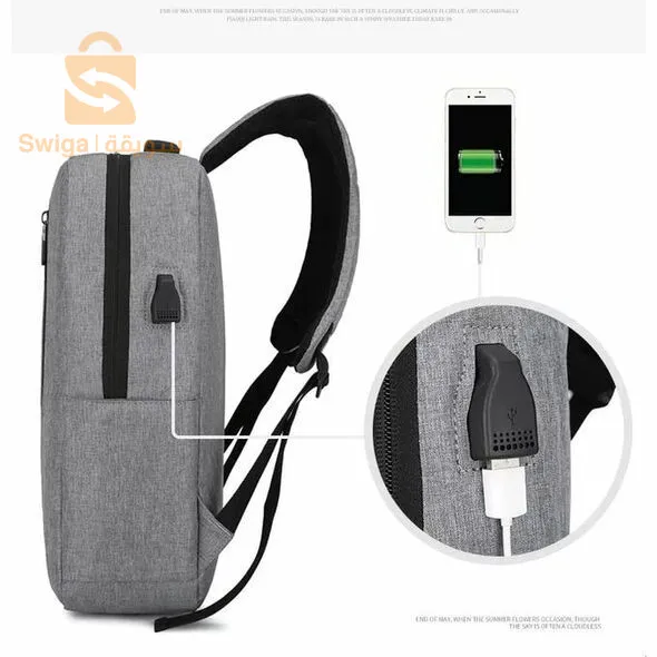 الحقيبة الذكية مع ميزة شحن الهاتف-Sac À Dos Cartable Multifonction Usb