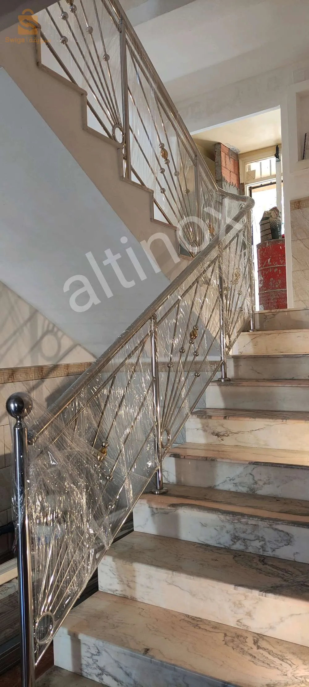 rampe d'escalier inox