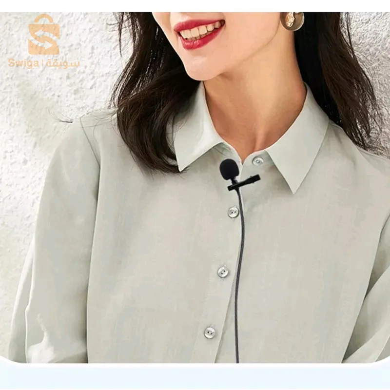 ميكروفون كمبيوتر محمول 3.55 ملم خاص راديو فيديو لايف SLR كاميرا مقابلة كمبيوتر محمول لاسلكي ميكروفون كمبيوتر احترافي