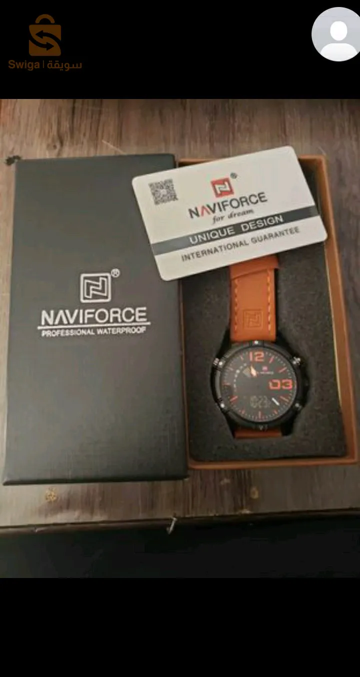 ساعة رجالية من نوع نايف فورس غير مستعملة