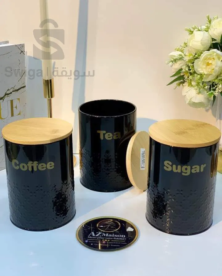 حاوية شاي وقهوة  وسكر