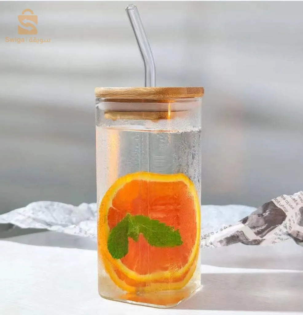 كوب المفضل للمراهقين زجاج و خشب