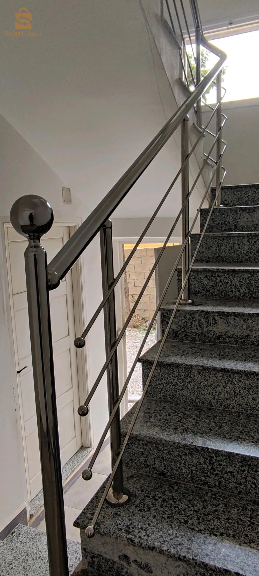 rampe d'escalier inox