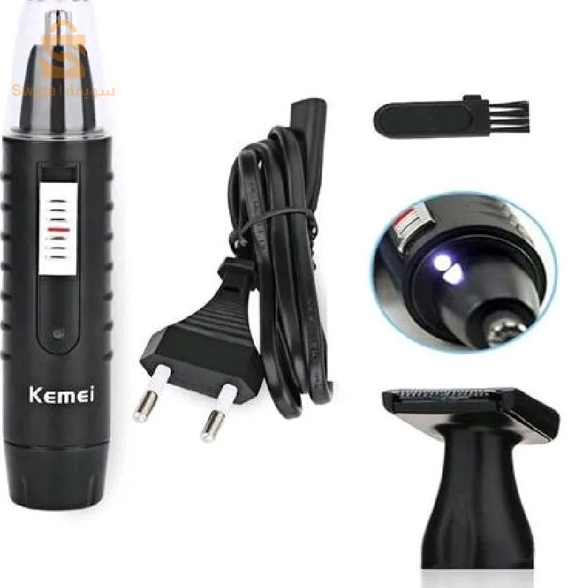 Kemei Km 9688 حلاقة شعر الأنف والأذن