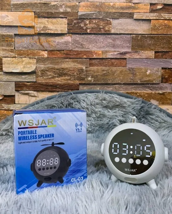 proomoo 💯Réveil Numérique à Miroir Rechargeable avec Haut-parleur Portable Bluetooth