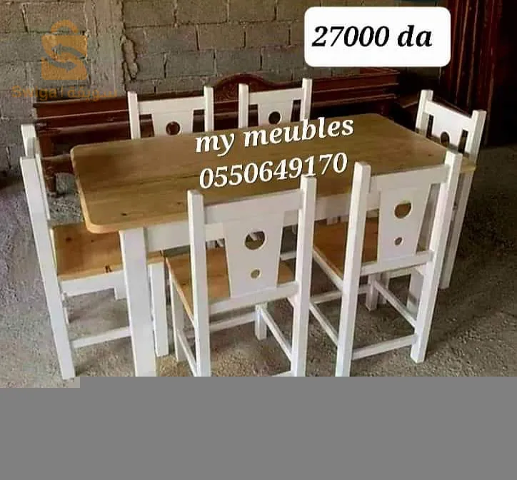 #طاولات #طاولات_المطبخ #table_de_cuisine
 طاولة المطبخ عمل متقن من الورشة ⚒️🪚 الى الزبون
