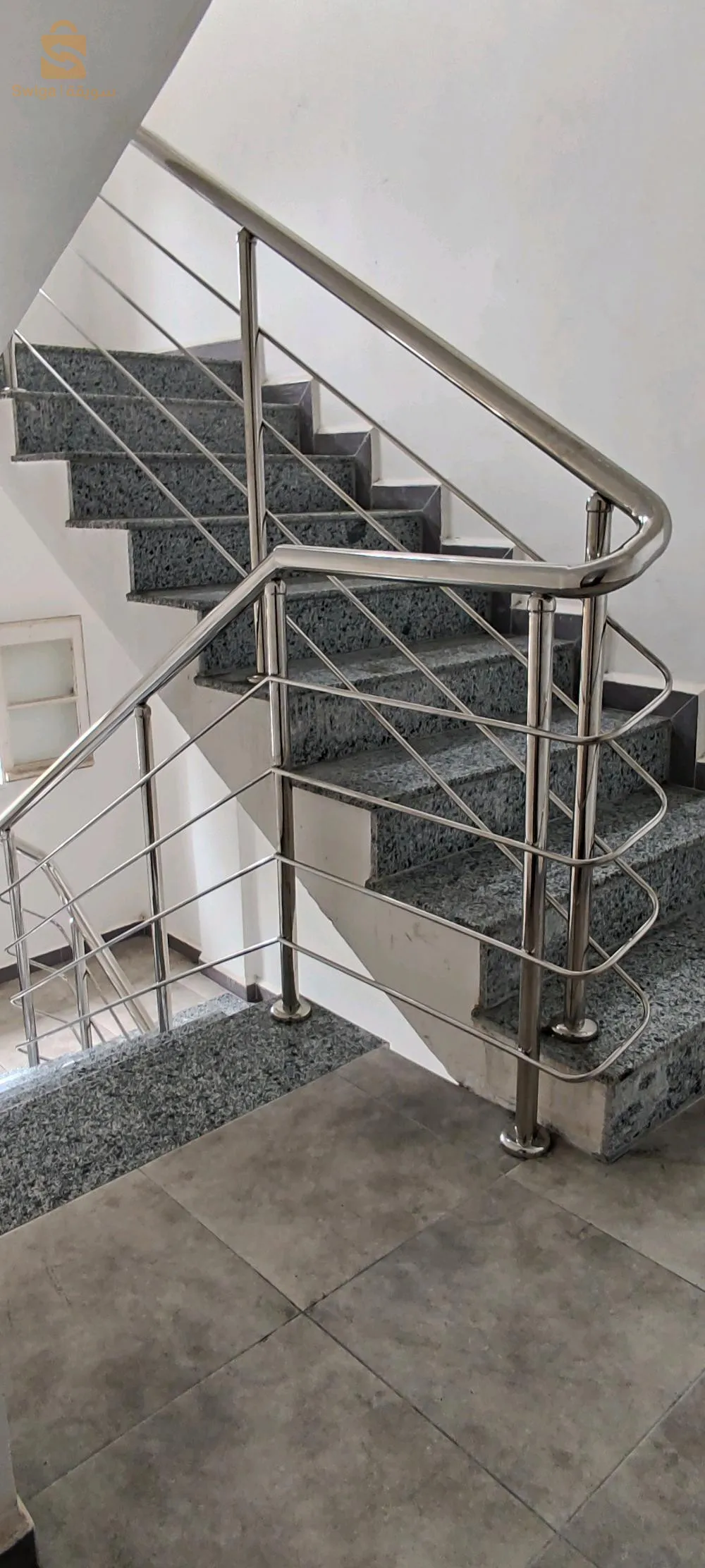 rampe d'escalier inox