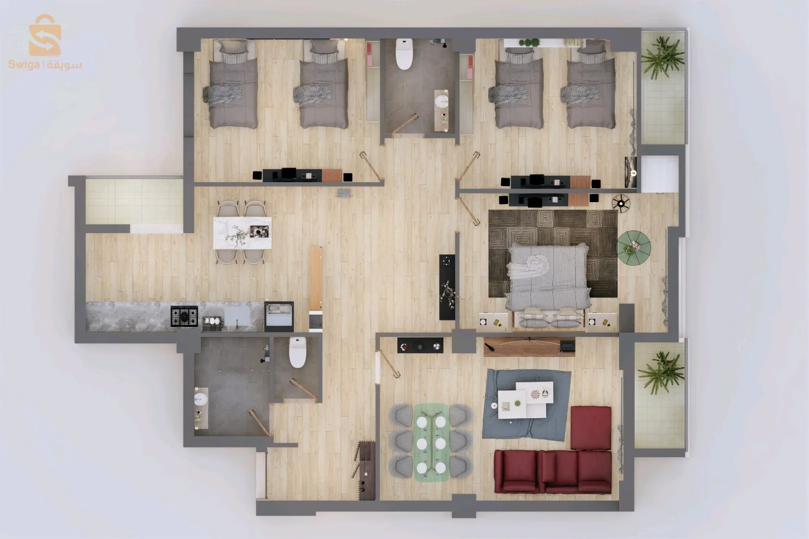 Une Belle Appartements F4  a Bordj elbahri avec parking 🅿️ fini a 100%✨