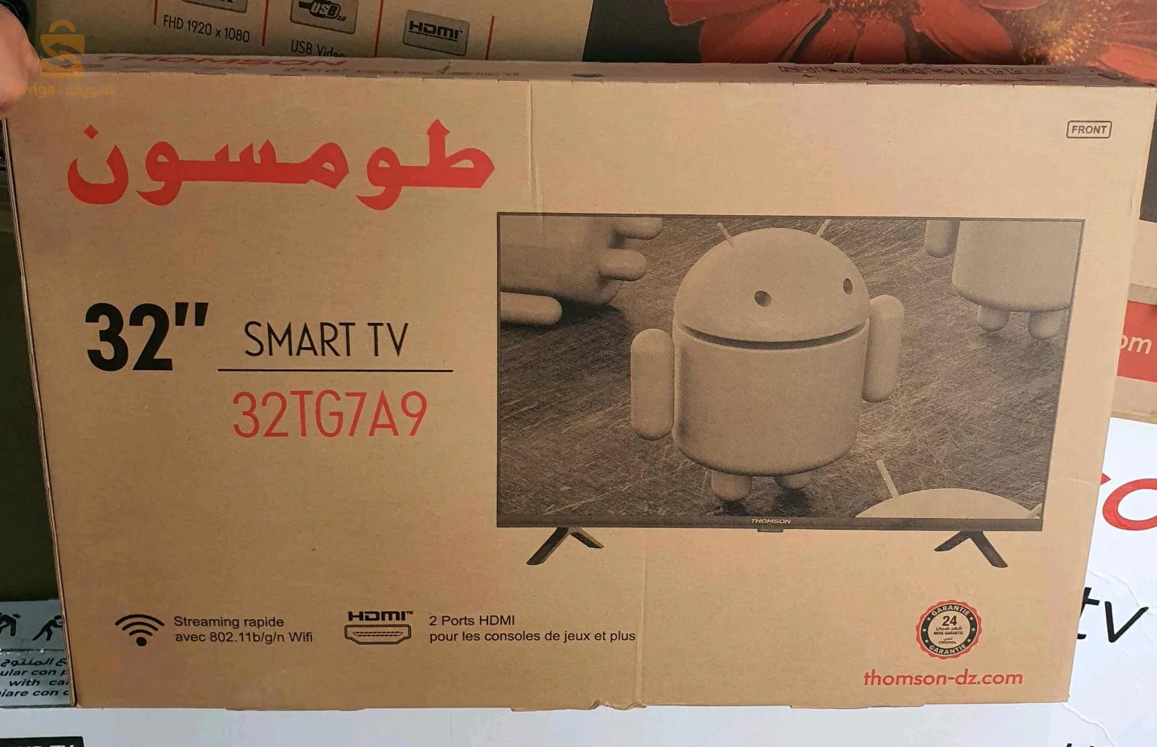 Télé original 
 1366×786 HD
32 pouce 
Smart 
Android 9 
Slim design