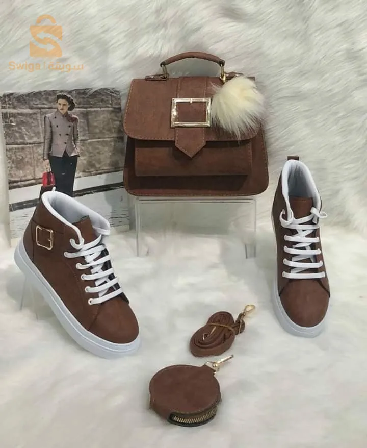 Shoes with saddlebags and shoes