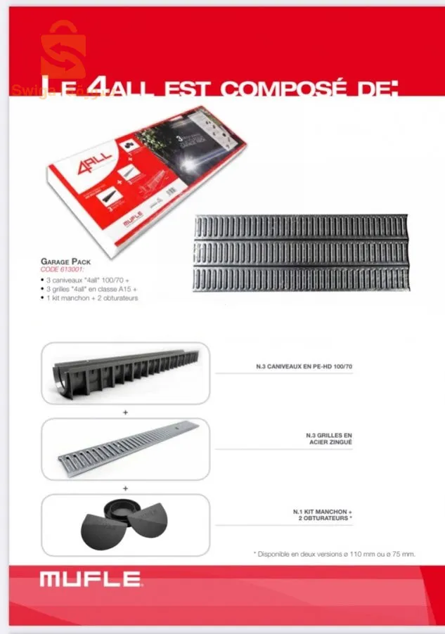 Caniveau de drainage