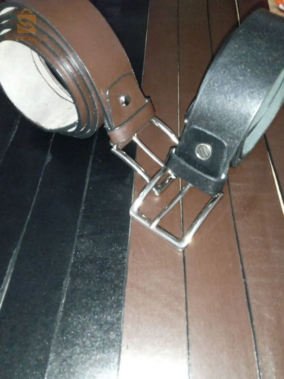 أحزمة جلدية