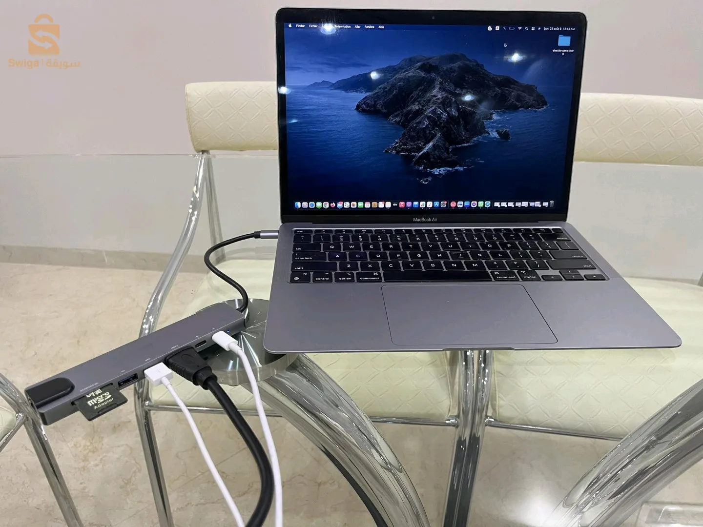 adaptateur type c 8 in 1 rj45 HDMI