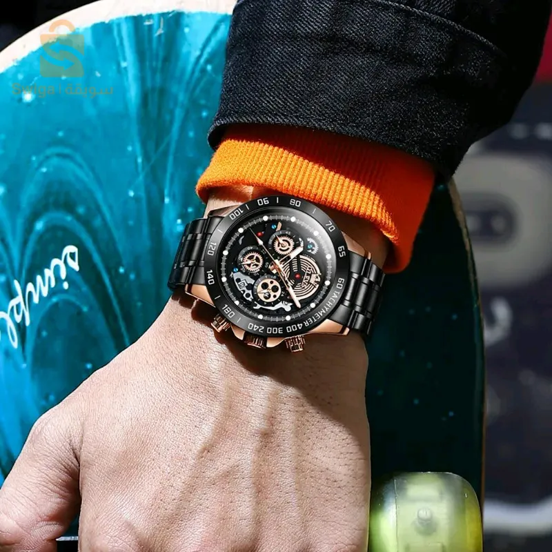 olevs montre de luxe avec une protection du l'eau