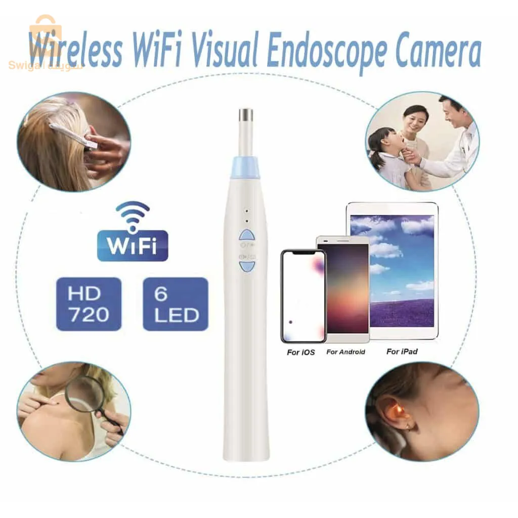 المنظار الطبي Wifi Visual Endoscope اللاسلكي عالي الدقة بكاميرا مضادة للماء و الغبار Wireless WiFi Visual Endoscope Camera for HealthCare
 42 وحدة متوفرة