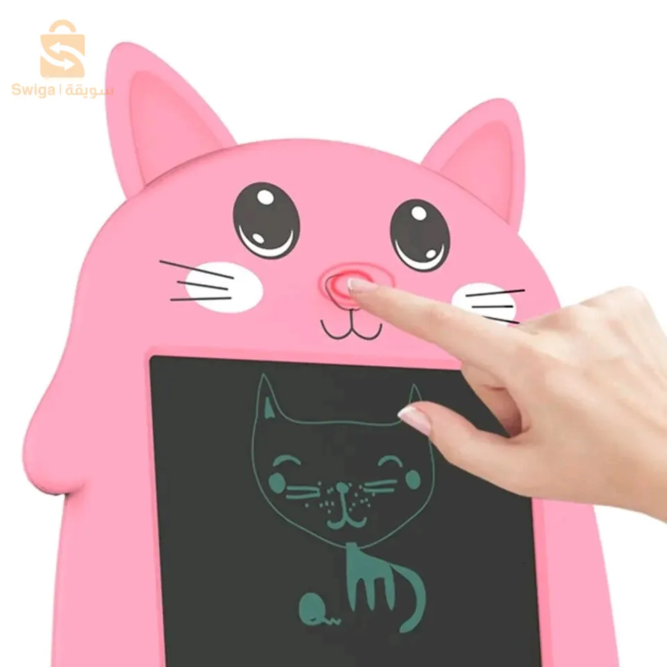 لوحة إلكترونية للدراسة والرسم على شكل قطة