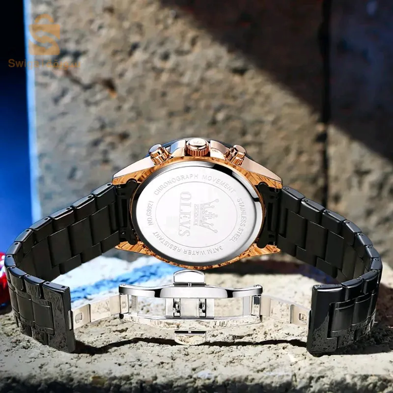 olevs montre de luxe avec une protection du l'eau