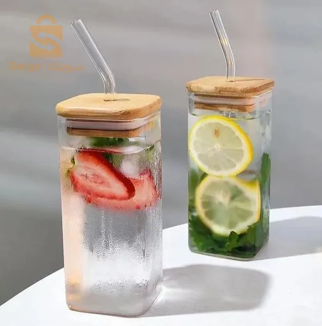 aesthetic mug glass and wood