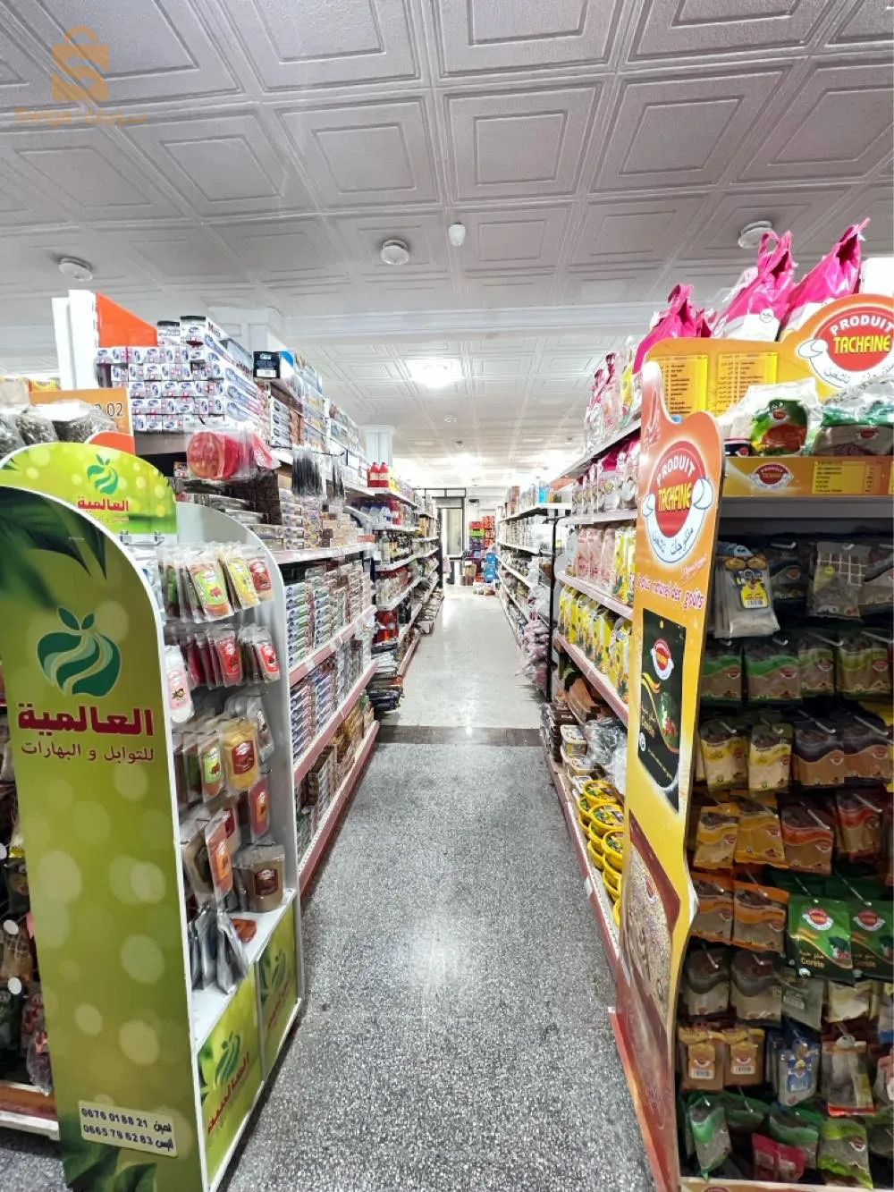 فضاء تجاري للكراء مع عتاد (سلعة-متريال) 480متر مربع
