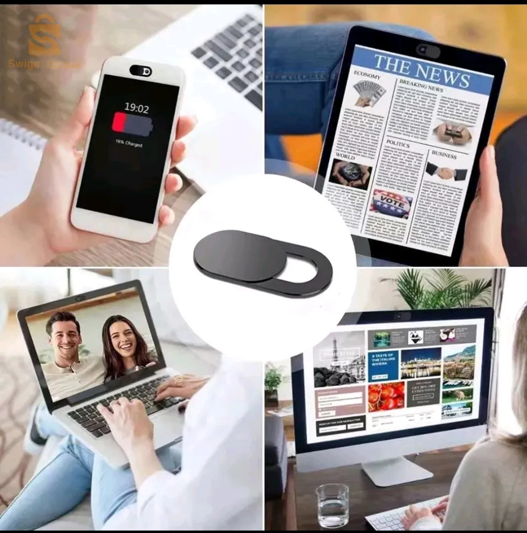 غطاء كاميرا الويب، Couverture de webcam ، غطاء كاميرا بلاستيكي لجهاز iPad  اللوحي ، كمبيوتر محمول ،  ب 350دج ... 2 ب 500دج  promotion