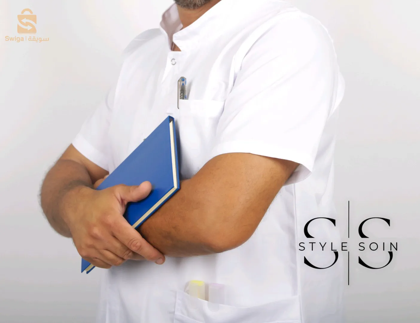 طبلية ( مئزر) للأساتذة الاطباء أطباء الاسنان الفراملة أصحاب الحجامة....