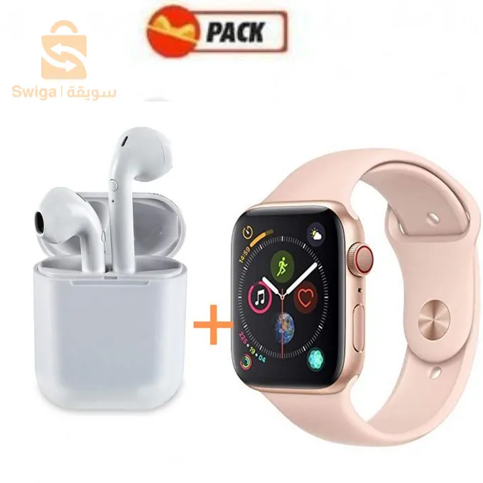 پاك متكامل مكون من :
👈 سماعات بلوثوث pro4💯
👈 ساعة دكية سيري 8 بصمة بالكامل💯
👈جوج صماطي 💯