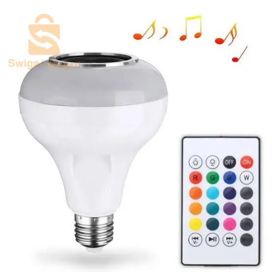 مصباح LED متعدد الألوان مدمج بمكبر الصوت Lampe de Musique LED Multi Couleur