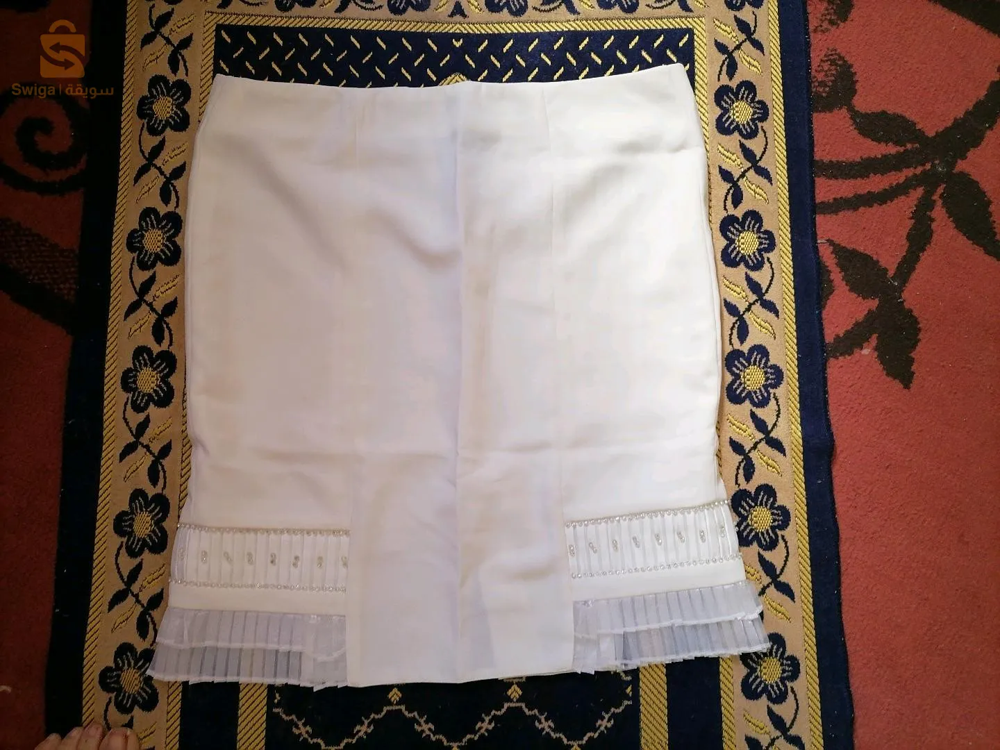 Ensemble soirée blanc 4 pièces