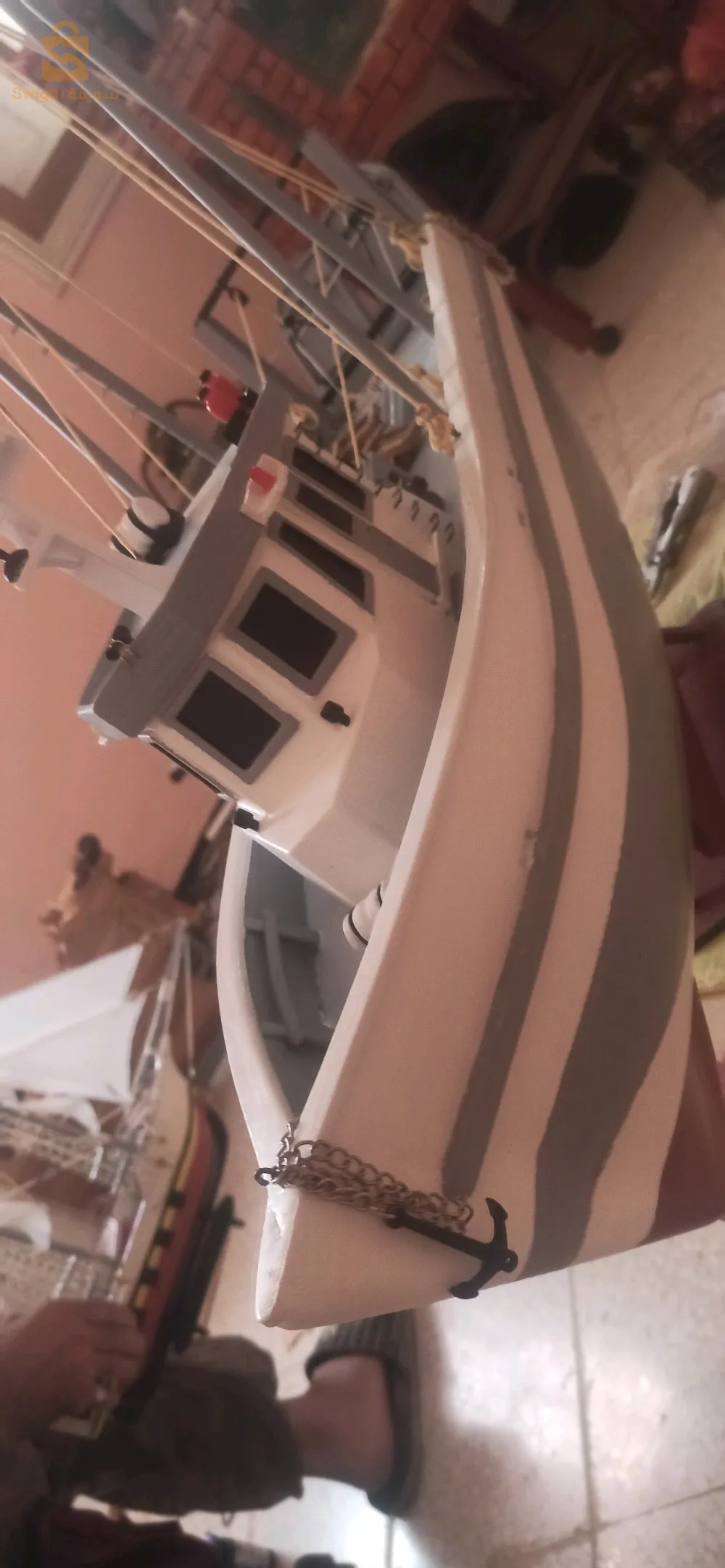 Maquette de bateau artisanal en Bois