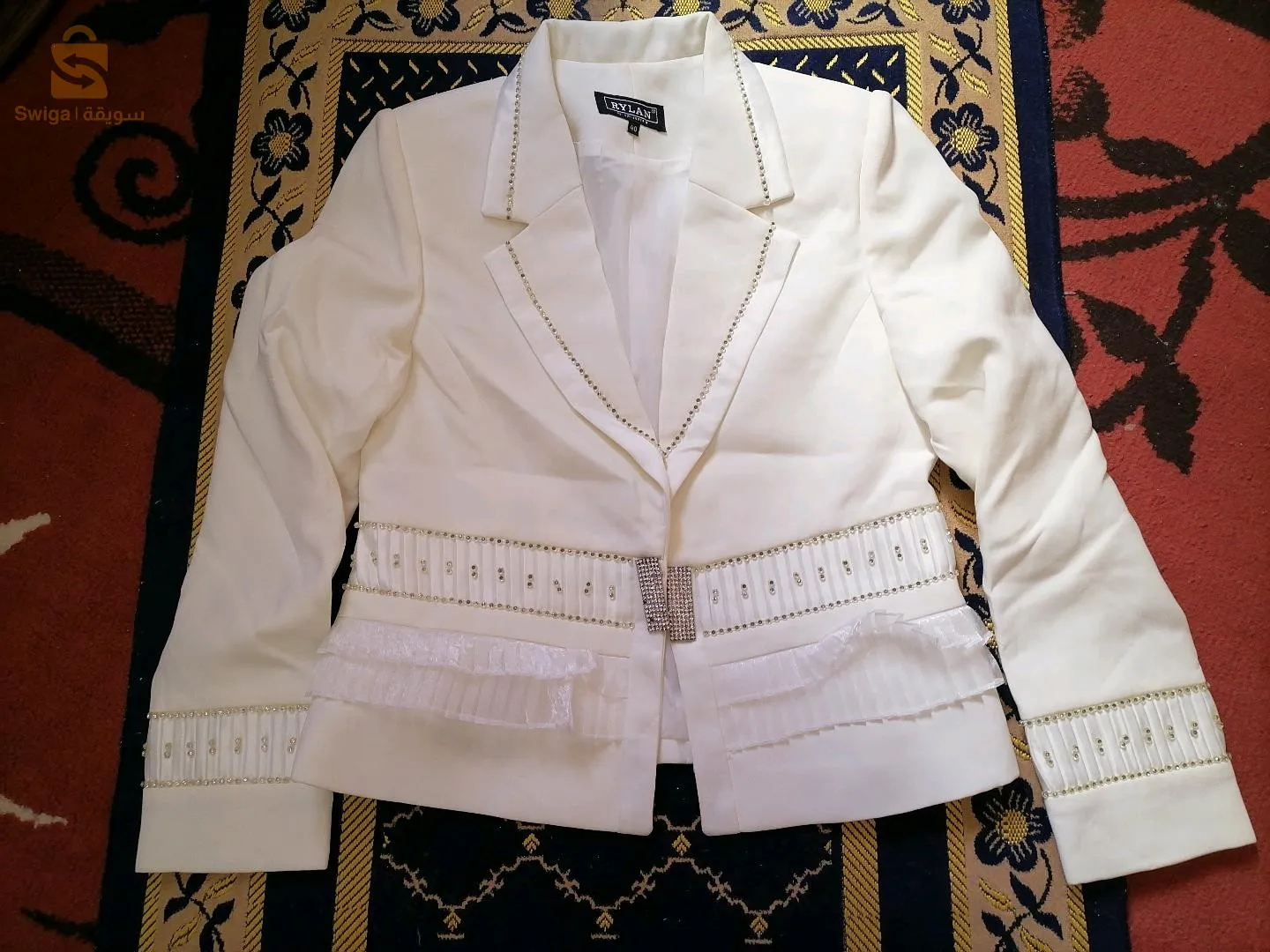 Ensemble soirée blanc 4 pièces