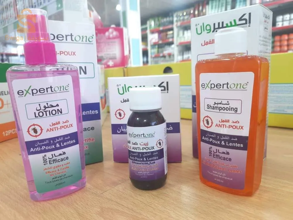 شامبو EXPERT ONE  ضد القمل و الصيبان و الحكة 
* محلو EXPERT ONE   ضد القمل و الصيبان و الحكة 
* زيت