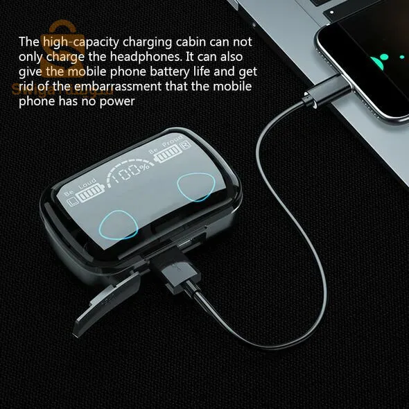 سماعات بلوتوث لاسلكية M10 و POWER BANK