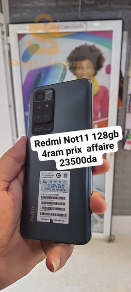 Redmi Not 11 128g prix affaire