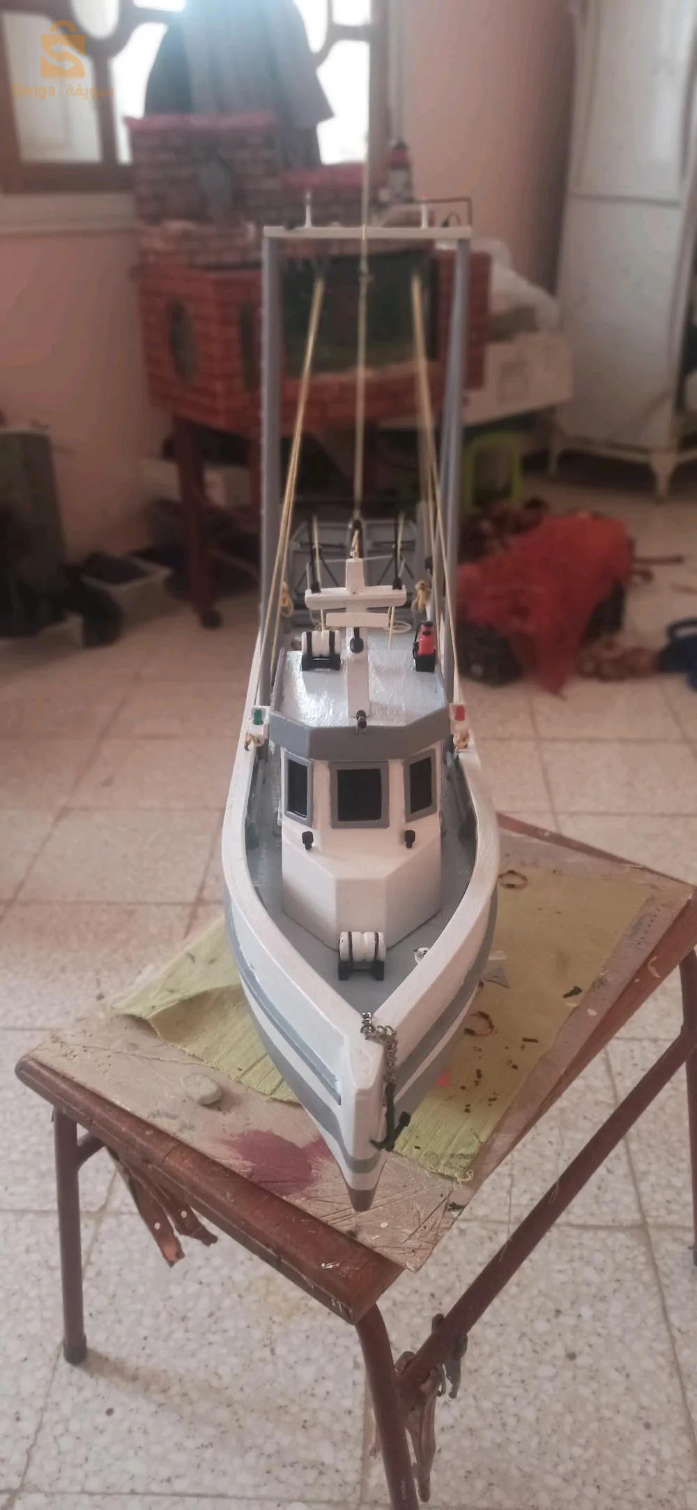 Maquette de bateau artisanal en Bois