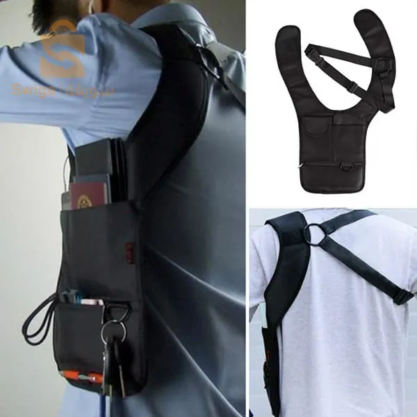 إغلاق آمن للغاية
ومقاوم للماء
وغير مرئي تحت السترات والقمصان،
جودة عالية،
عدد كبير جدًا من الجيوب