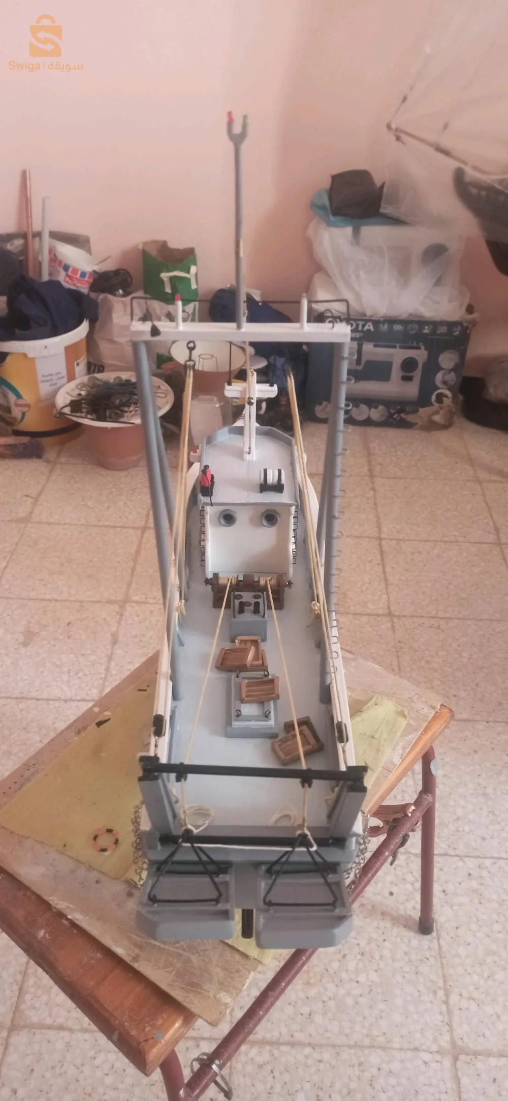 Maquette de bateau artisanal en Bois