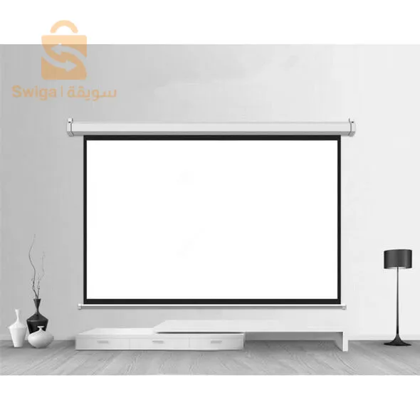 شاشة الاسقاط والعرض مع جهاز التحكم عن بعد لعرض الأعمال بجودة عالية