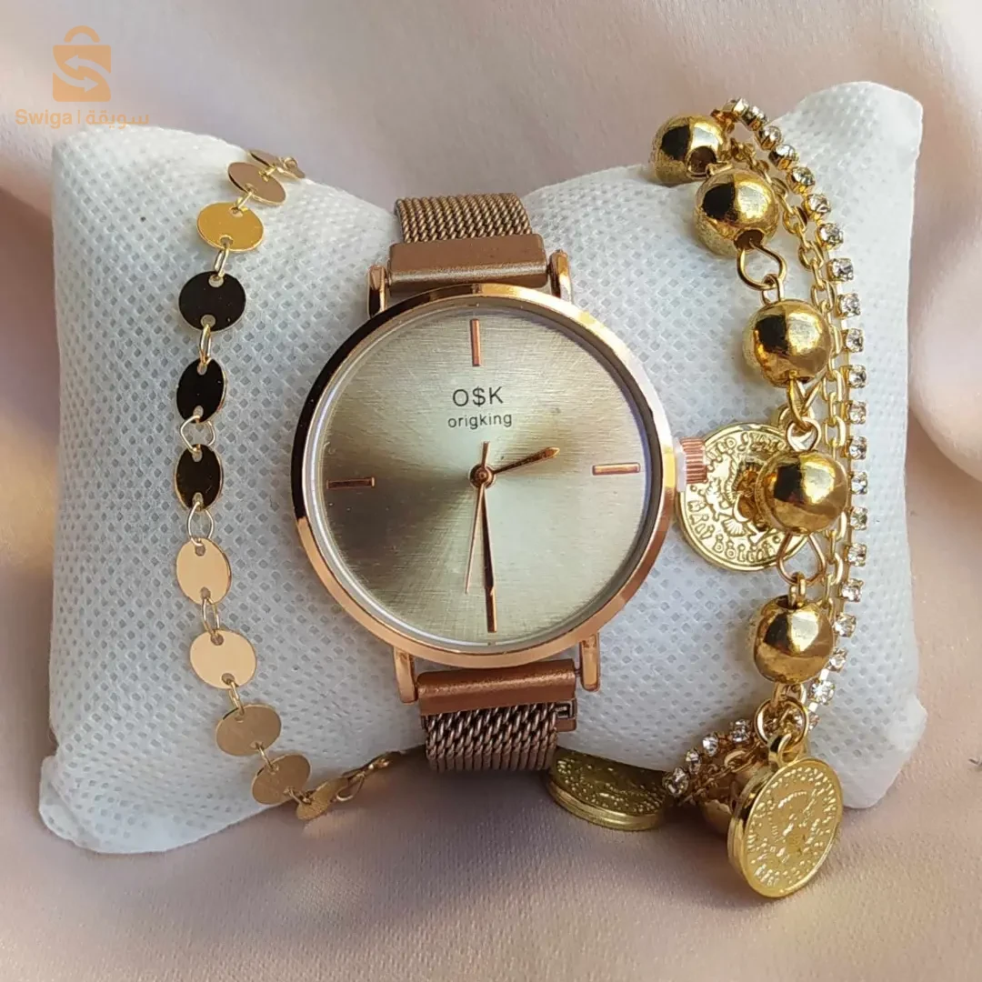 Créez votre propre style et donnez à votre temps une touche de luxe avec notre collection de montres de luxe pour femmes.
Découvrez la beauté à chaque instant grâce à des créations uniques qui reflètent votre élégance et votre féminité.
Une montre pour femme et deux bracelets de bonne qualité
Livraison gratuite au bureau dans tous les états